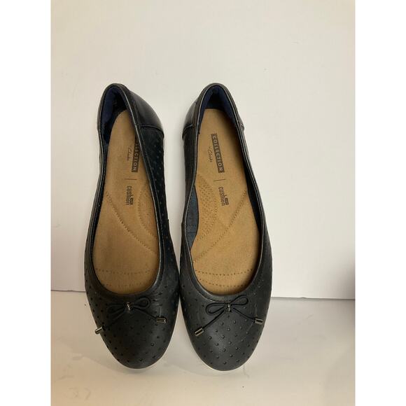 Clark’s Comfort collection flats navy 7m - Picture 1 of 6